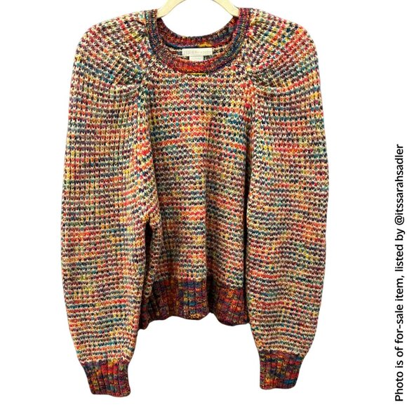 Design History Knit Crewneck Sweater (Color: Multicolor, Size: XS) - Picture 7 of 9